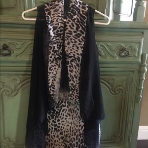 Sheer Sleeveless Kimono